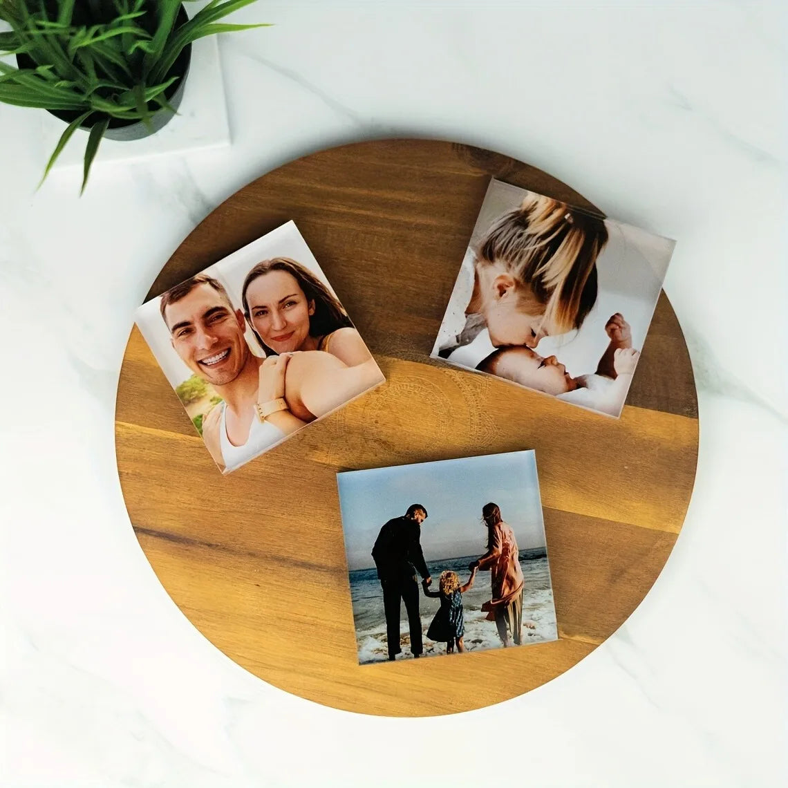 Custom Acrylic Photo Plaque – Personalised Desktop Photo Frame Father's Day Gift