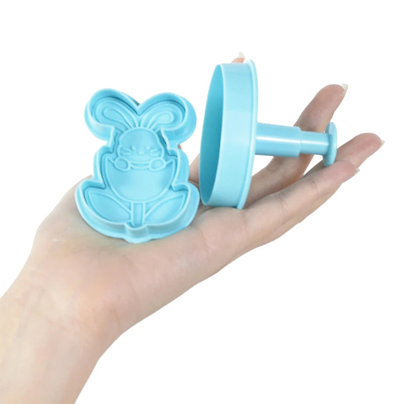 Easter Cookie Cutter Set - Bunny, Egg & Chick Molds for Spring Baking