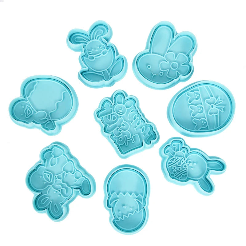 Easter Cookie Cutter Set - Bunny, Egg & Chick Molds for Spring Baking