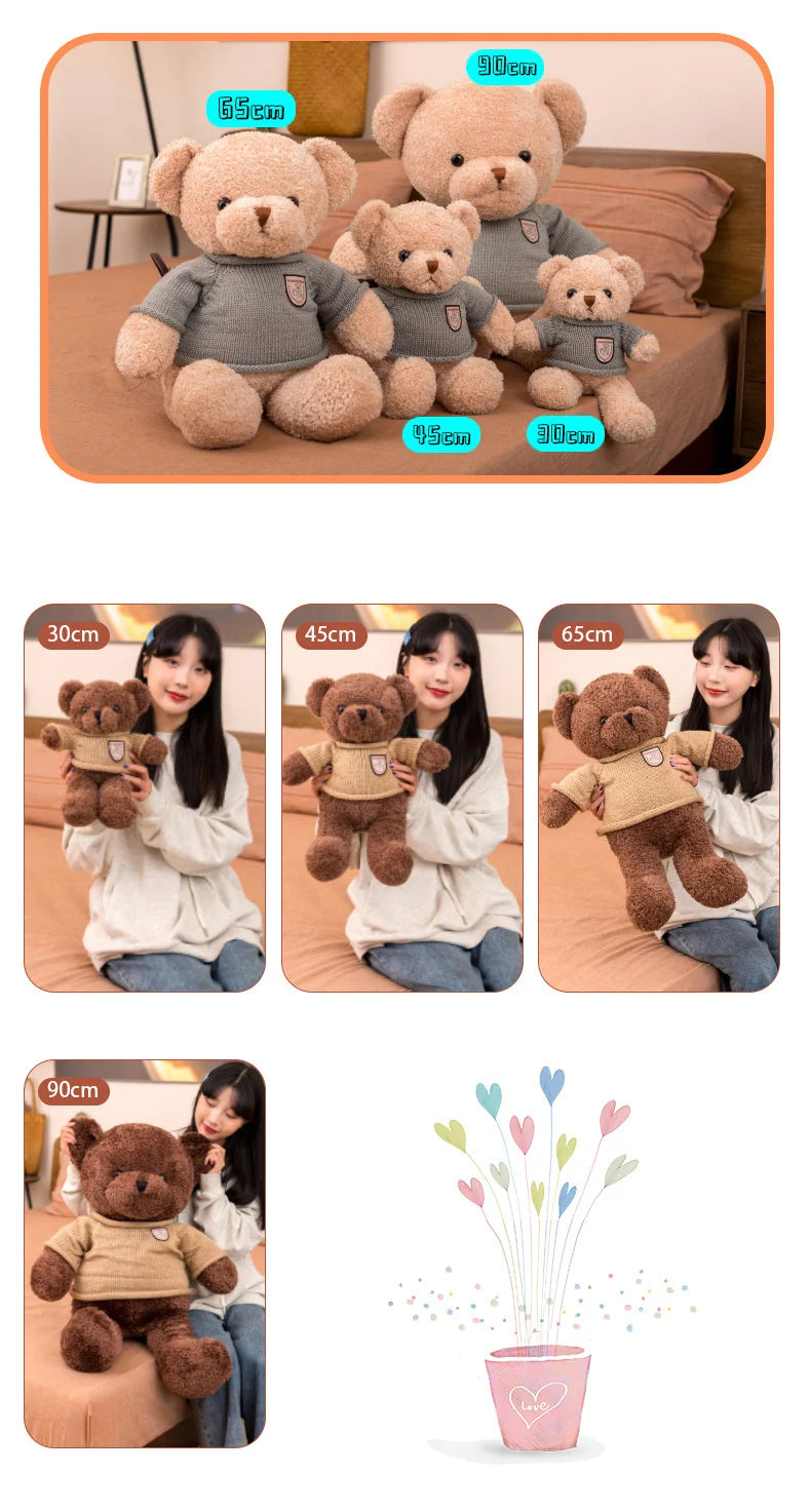 Giant Teddy Bear with LOVE - Valentine's Day & Birthday Gift