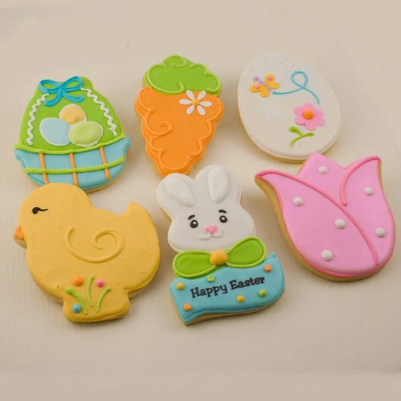 Easter Cookie Cutter Set - Bunny, Egg & Chick Molds for Spring Baking