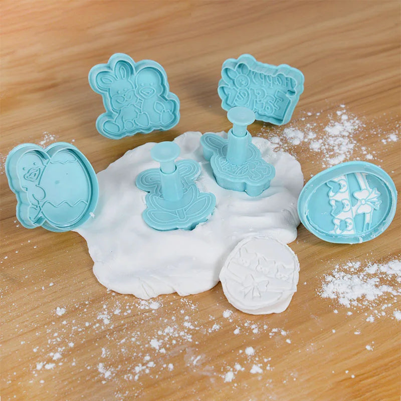 Easter Cookie Cutter Set - Bunny, Egg & Chick Molds for Spring Baking