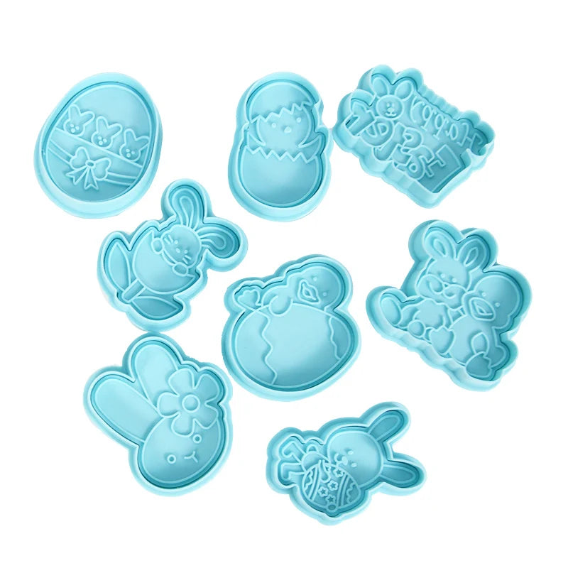 Easter Cookie Cutter Set - Bunny, Egg & Chick Molds for Spring Baking
