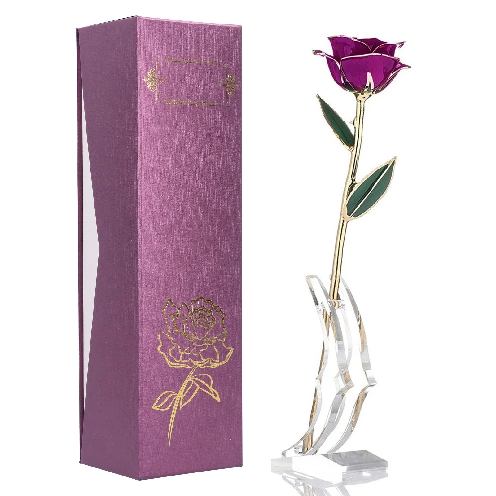 24K Gold Plated Rose - Eternal Valentine's Day Anniversary Gift