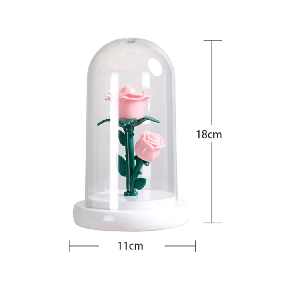 Wedding Birthday Valentine Day Gift Eternal Rose Flower Luminous Ornament For Women Mom Girlfriend Wife Home Decoration