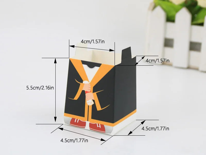 Graduation Cap Gift Boxes - 3D Party Favor Boxes (5 Pack)