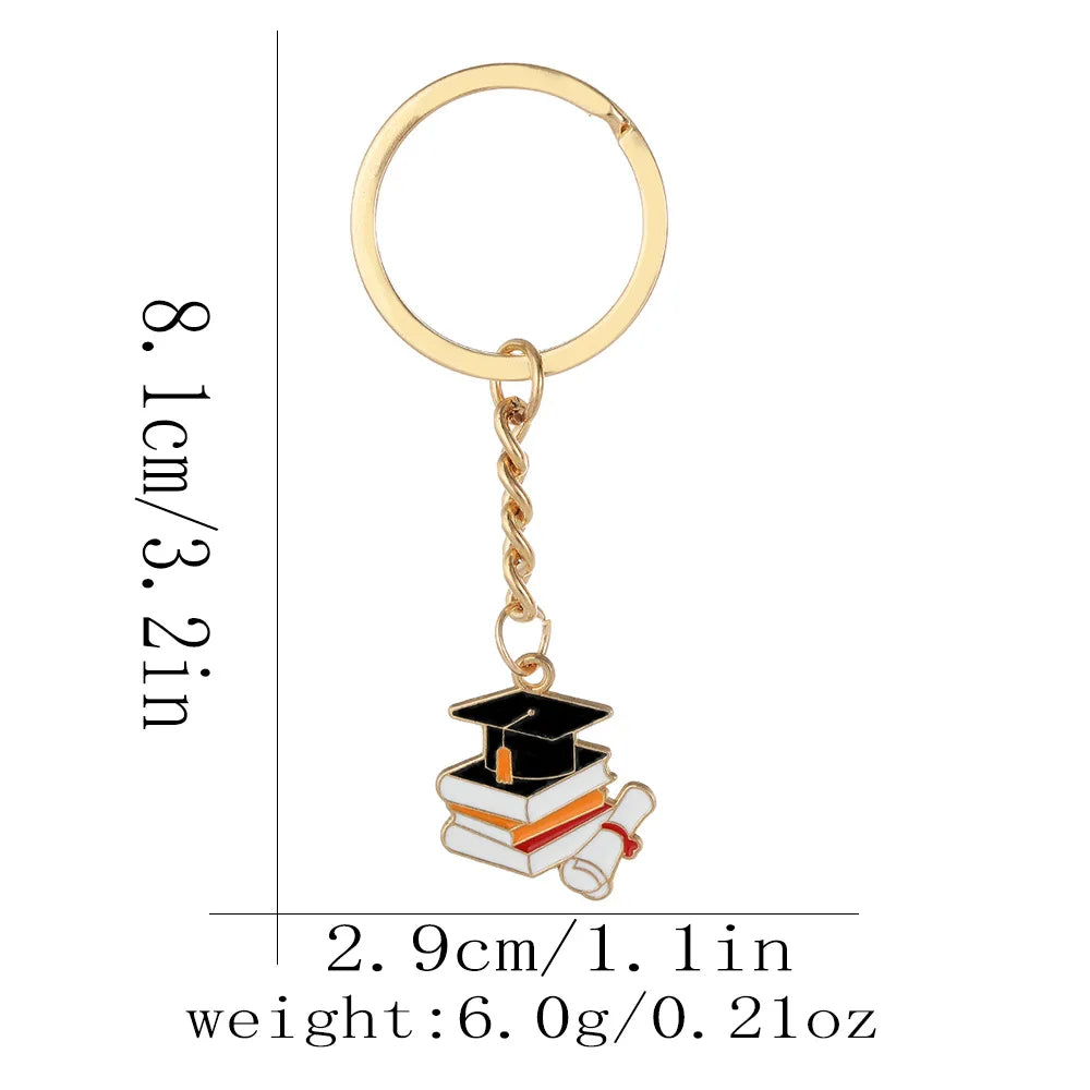 Graduation Cap Keychains - Happy Graduation Gifts (20 Pack)