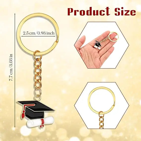 Graduation Cap Keychains - Happy Graduation Gifts (20 Pack)