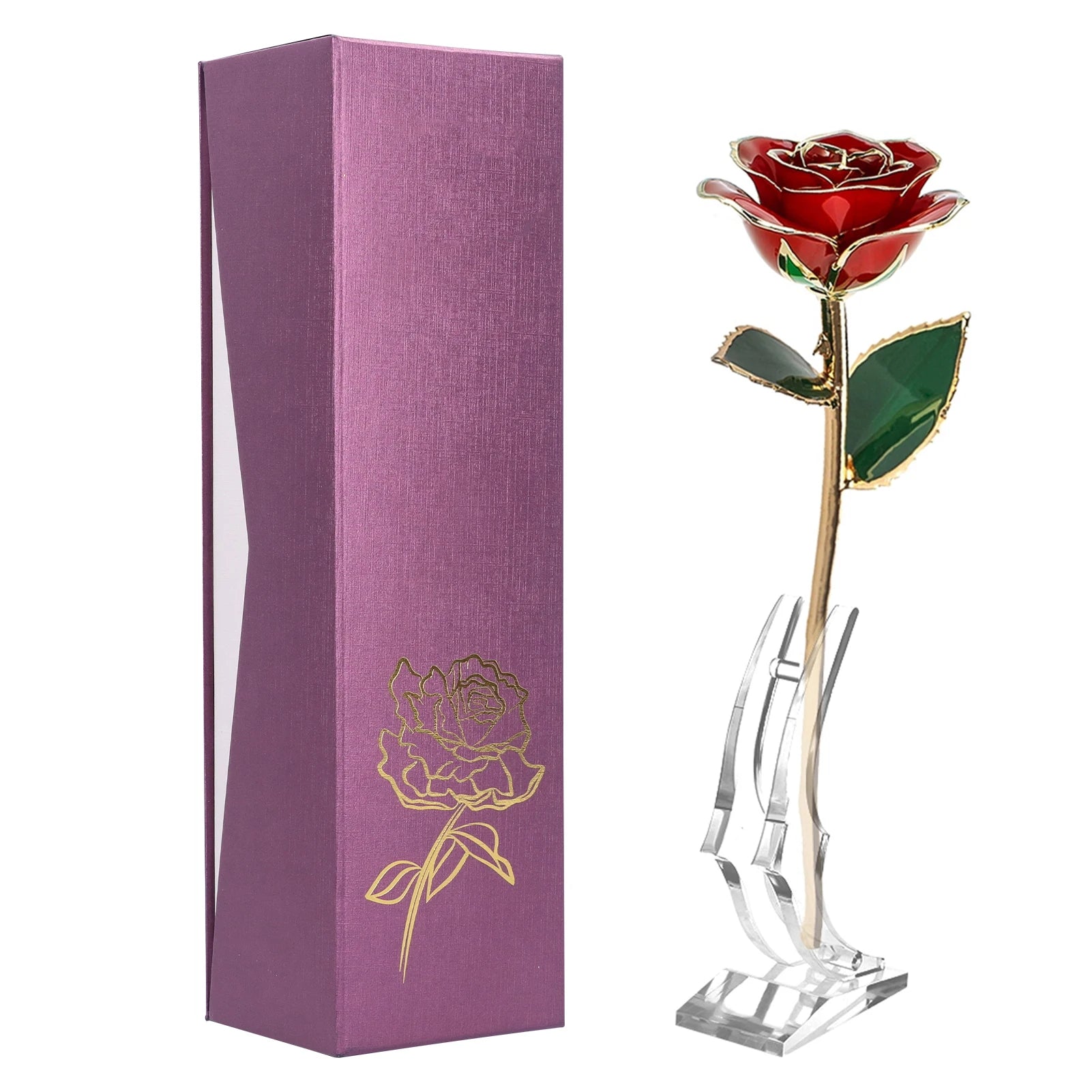 24K Gold Plated Rose - Eternal Valentine's Day Anniversary Gift
