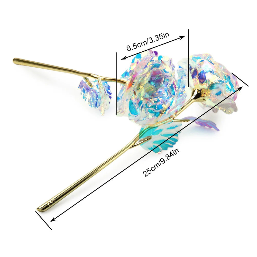 Gold Rose LED Light Gift for Valentine's Mother's Day