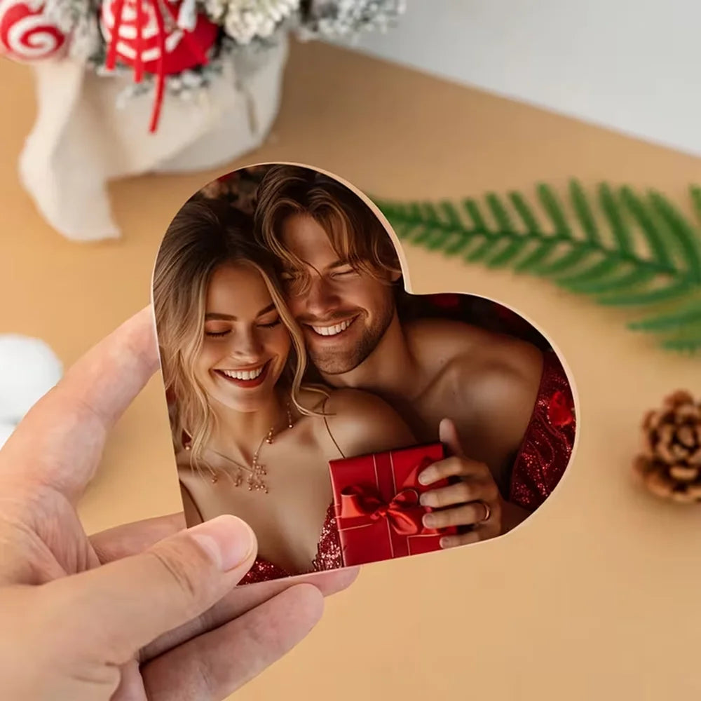 Custom Acrylic Photo Plaque – Personalised Desktop Photo Frame Father's Day Gift