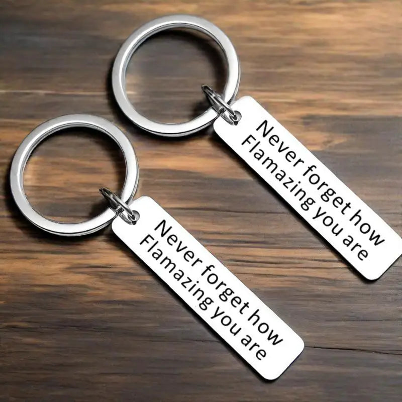 Personalized Keychain - Custom Engraved Name Initials