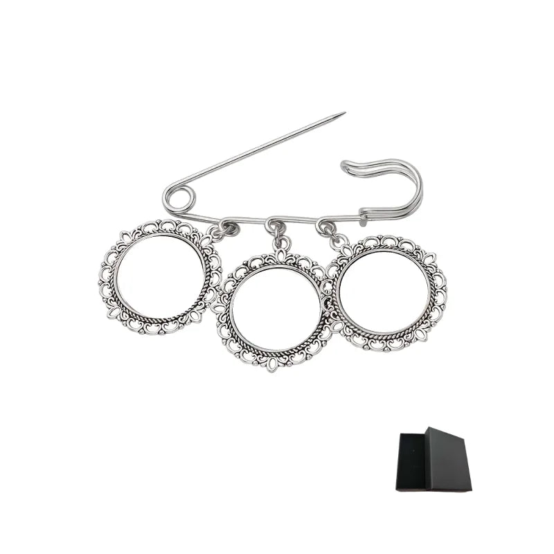 Personalised custom round/oval wedding dress accessories bouquet pendant wedding memorial decorations