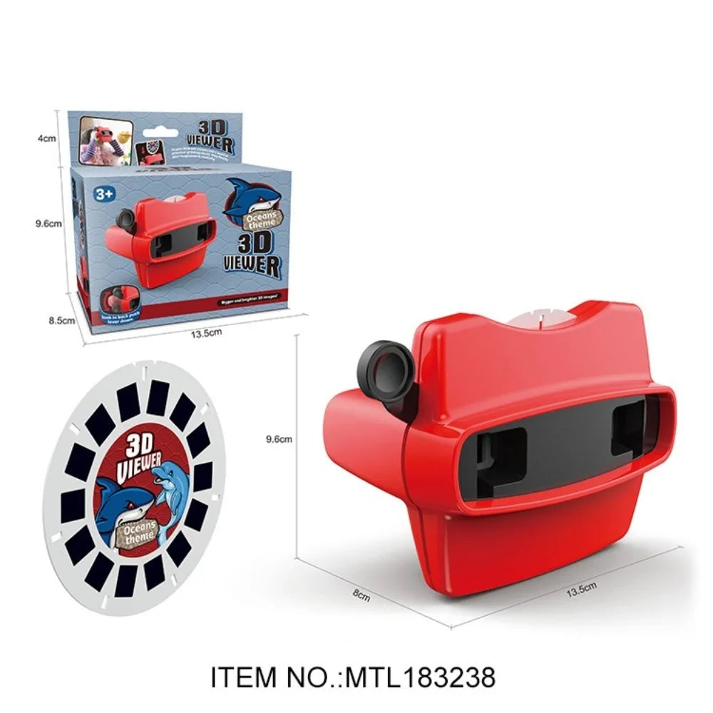 Kids 3D Viewer Educational Toy – Mini Theatre 3D Viewing Machine