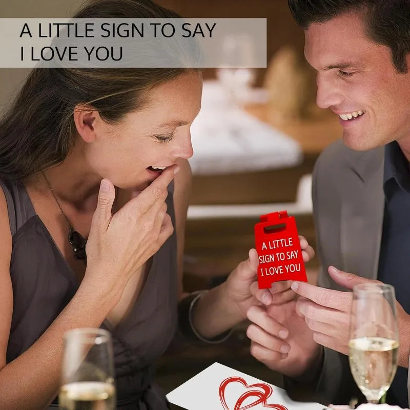 I Love You Sign with Envelope - Romantic Valentine's Day Gift