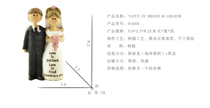 My First Communion Love Gift Home Decoration Accessories Wedding Gift Roses Bridegroom Bride Valentines Day Gift Lovers Figurine