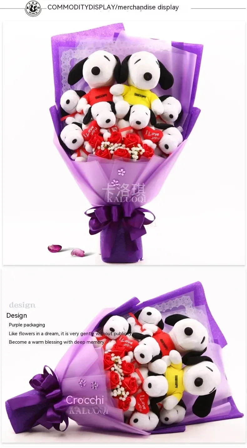 Plush Puppies Bouquet Gift - Graduation, Birthday & Mother's Day