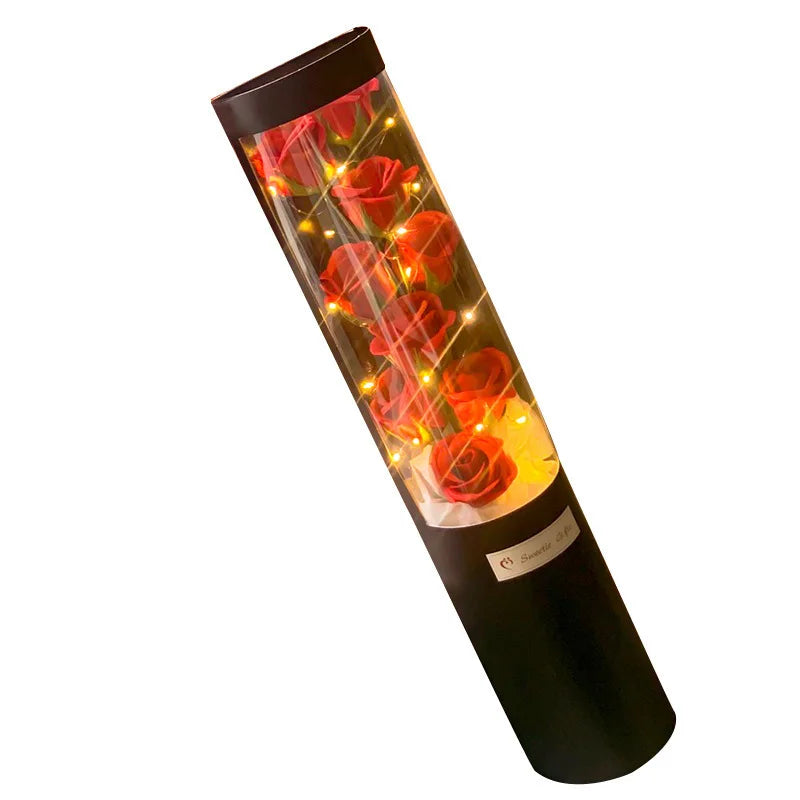 Charming Rose Bouquet Soap Flower Gift Box Perfect Gift for Valentine's Day Wedding & Engagement Unique Home Decor Accents