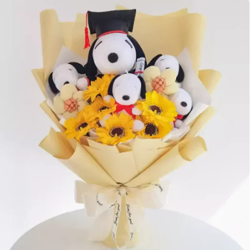 Plush Puppies Bouquet Gift - Graduation, Birthday & Mother's Day