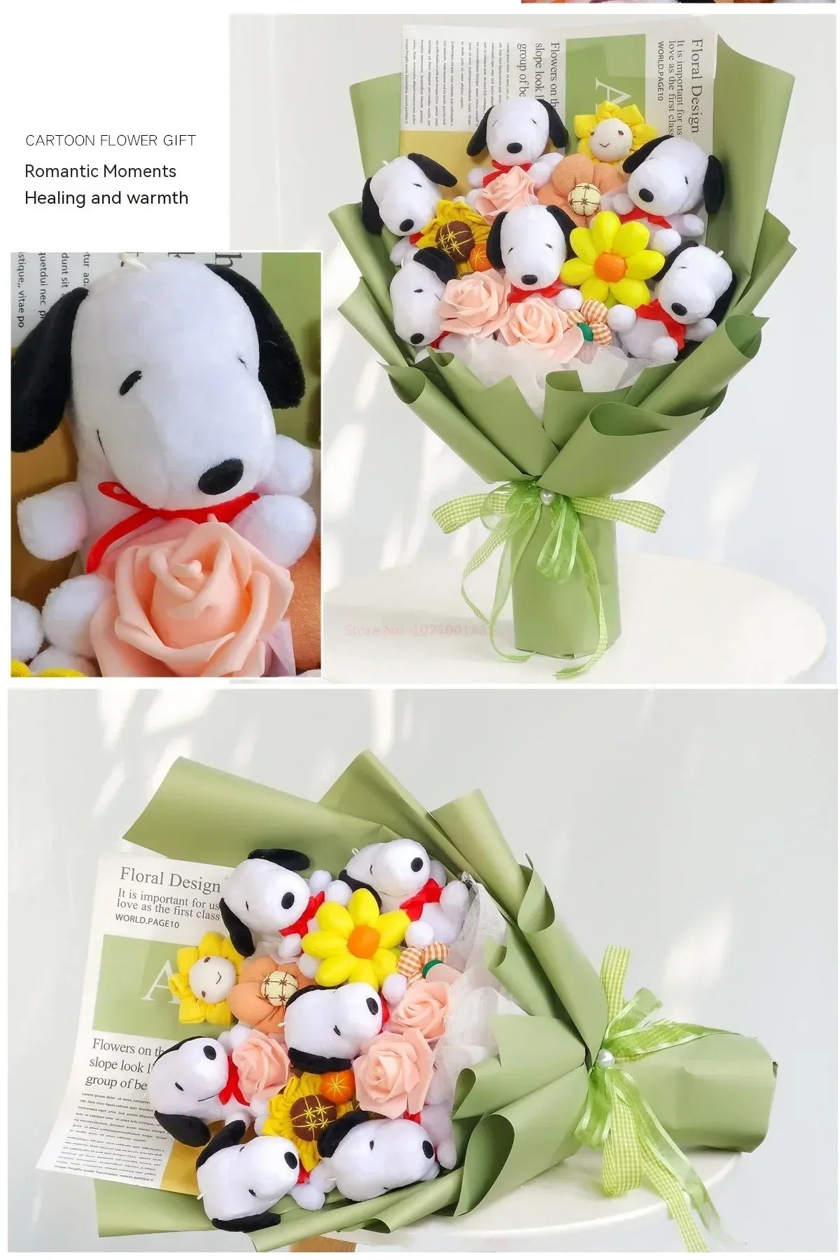 Plush Puppies Bouquet Gift - Graduation, Birthday & Mother's Day