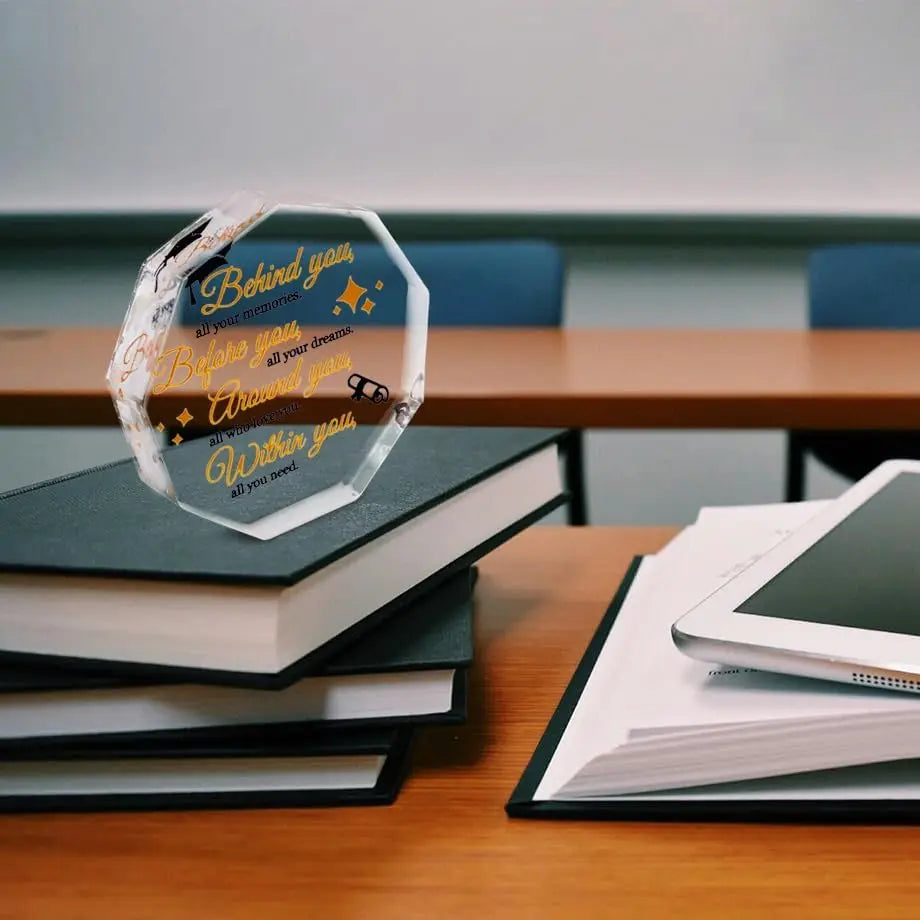Graduation Gift Plaque for Him or Her 2026 - Inspiring Desktop Decoration