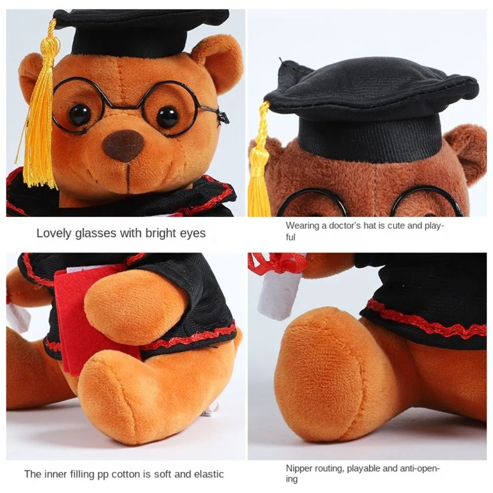 Graduation Gift - Doctor Bear Plush Toy with Glasses & Cap