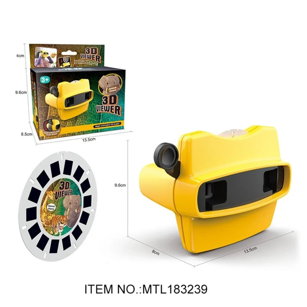 Kids 3D Viewer Educational Toy – Mini Theatre 3D Viewing Machine