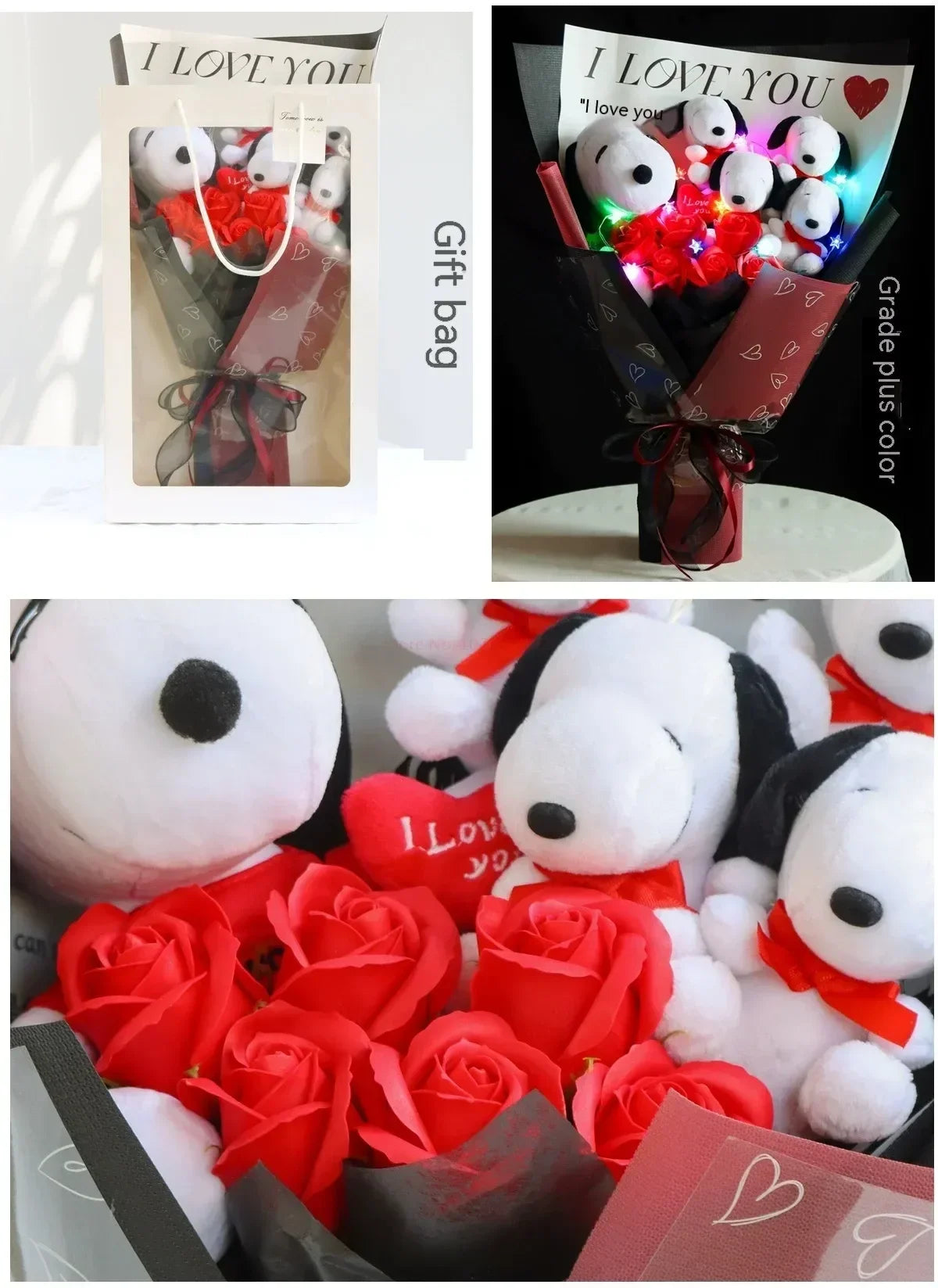 Plush Puppies Bouquet Gift - Graduation, Birthday & Mother's Day