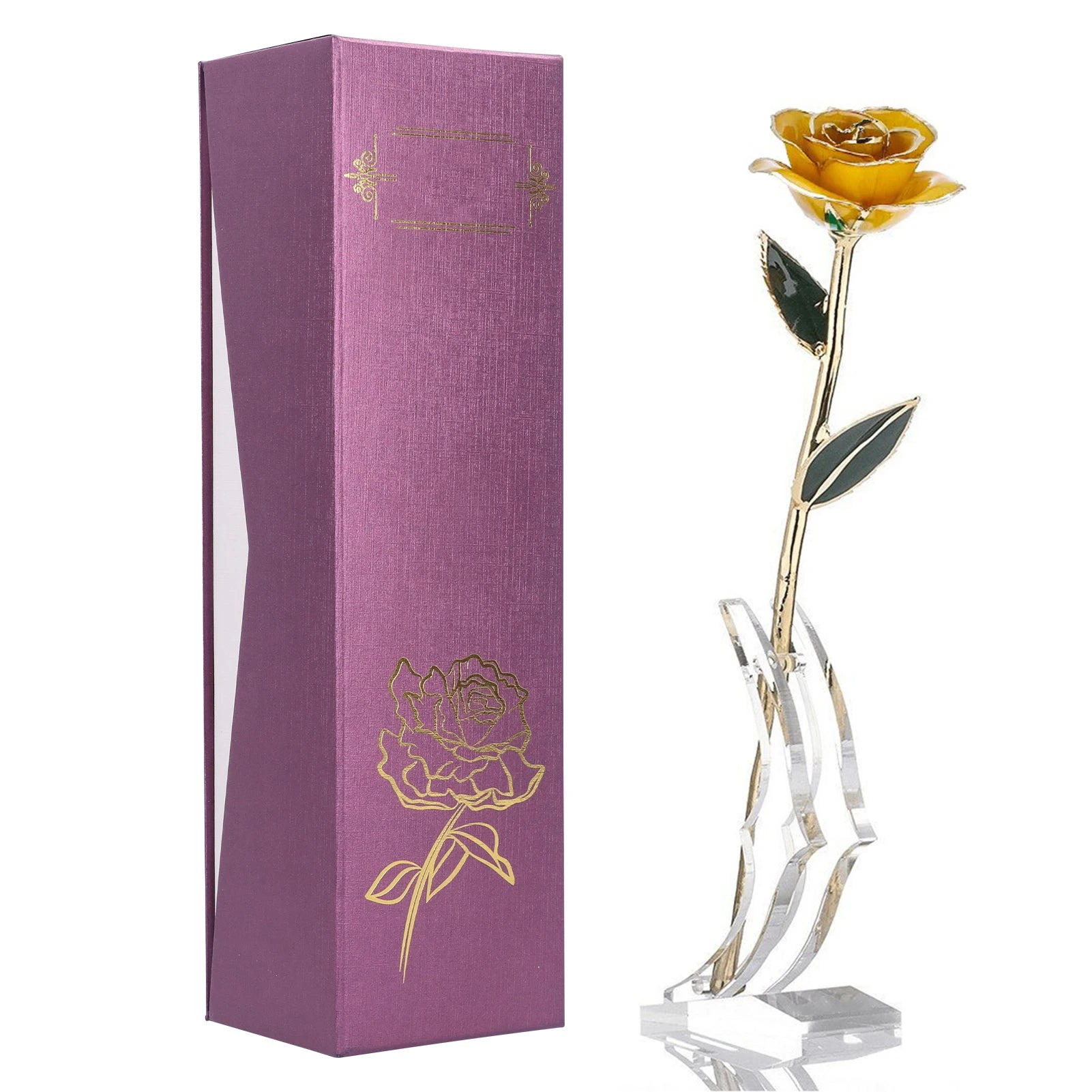 24K Gold Plated Rose - Eternal Valentine's Day Anniversary Gift