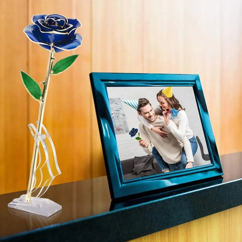24K Gold Plated Rose - Eternal Valentine's Day Anniversary Gift