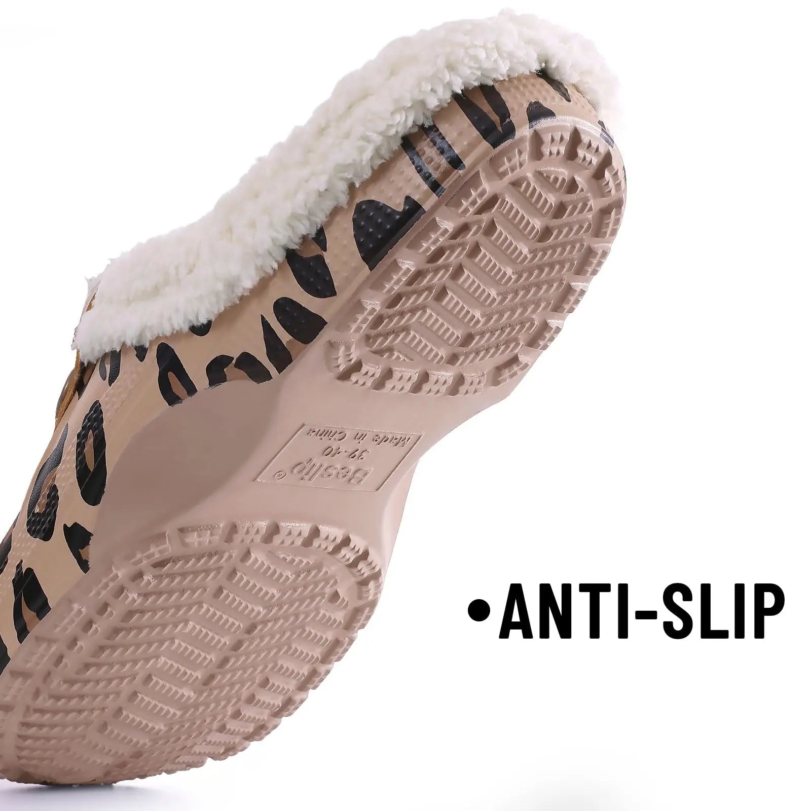 Men's Waterproof Fur Slippers – Warm Non-Slip Winter Shoes