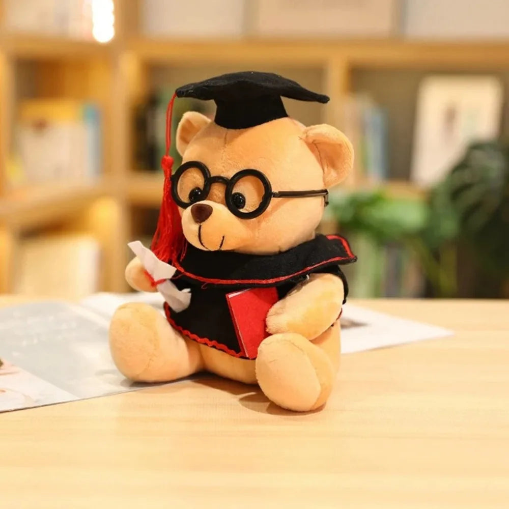 Graduation Gift - Doctor Bear Plush Toy with Glasses & Cap