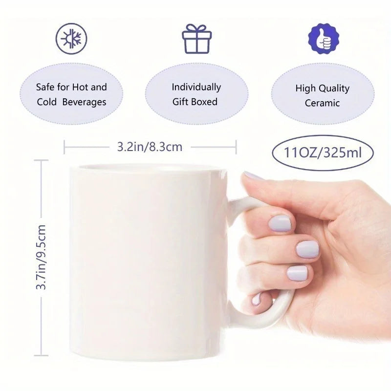Personalized Father & Son 11oz/325ml Coffee Mug – Fist Bump Dad Gift