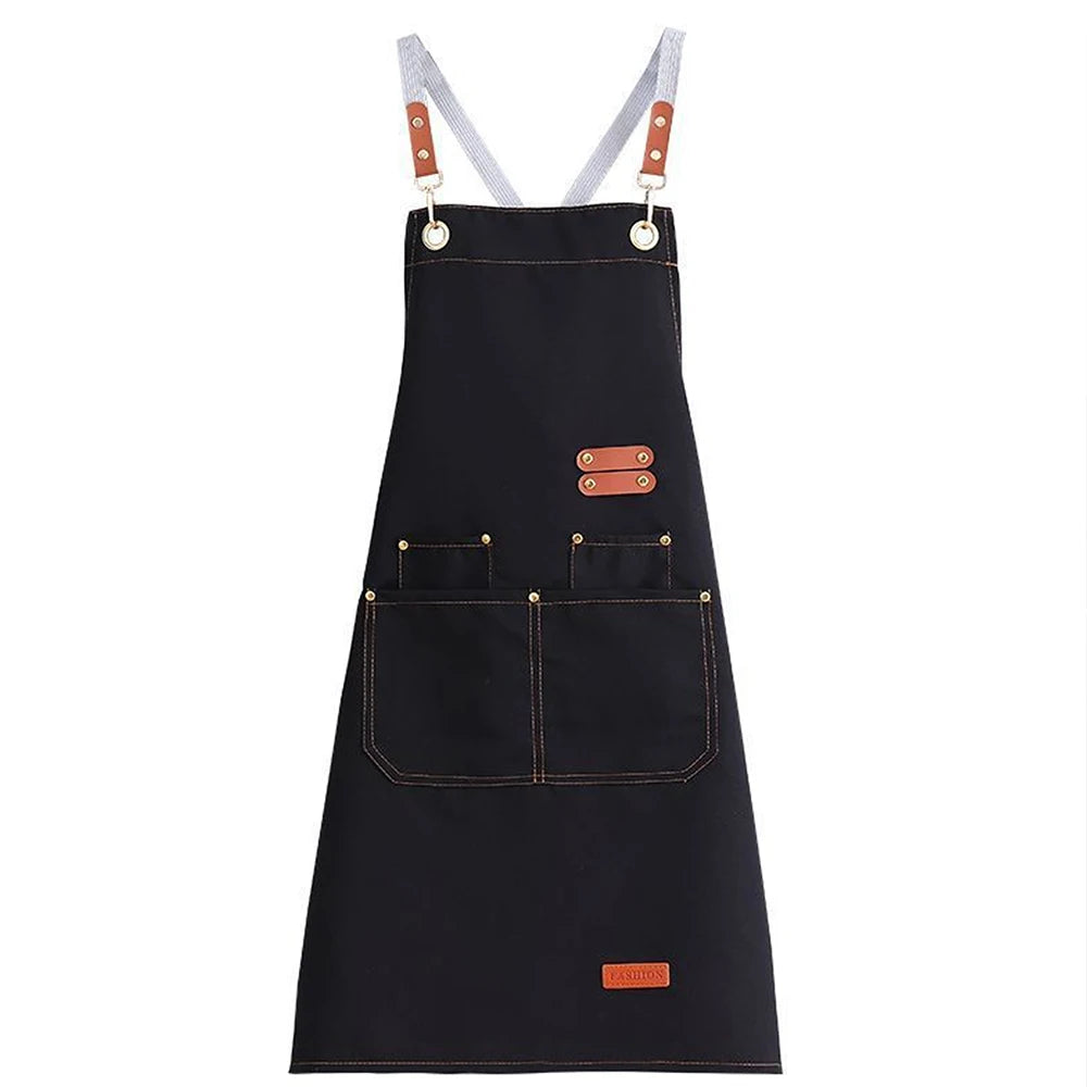 Canvas Kitchen Apron with Pockets for men and women – Waterproof & Oil-Proof