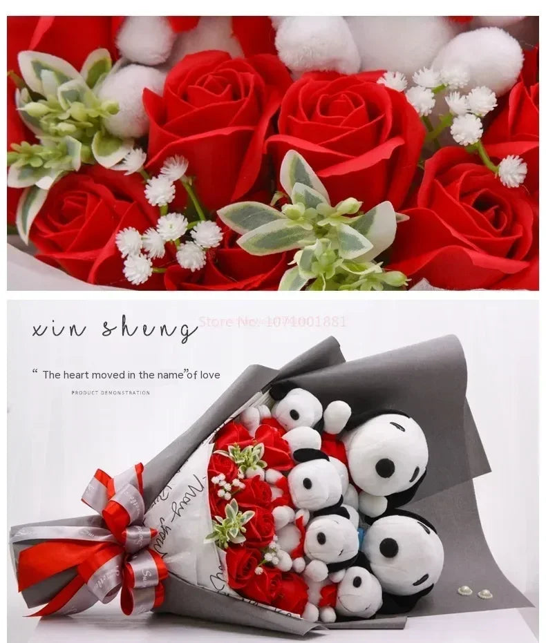 Plush Puppies Bouquet Gift - Graduation, Birthday & Mother's Day