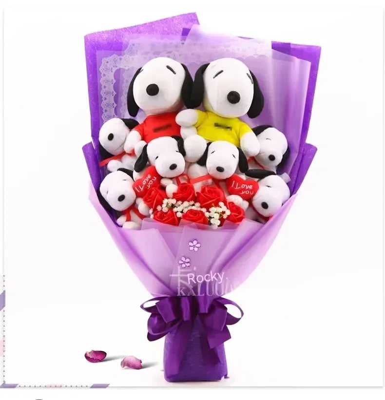 Plush Puppies Bouquet Gift - Graduation, Birthday & Mother's Day