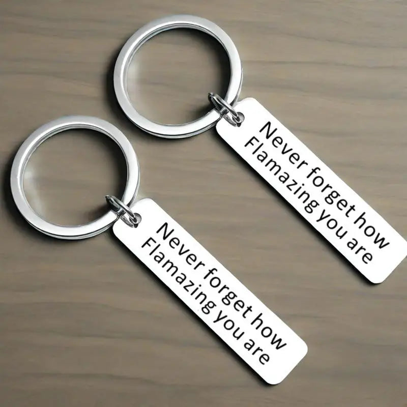 Personalized Keychain - Custom Engraved Name Initials