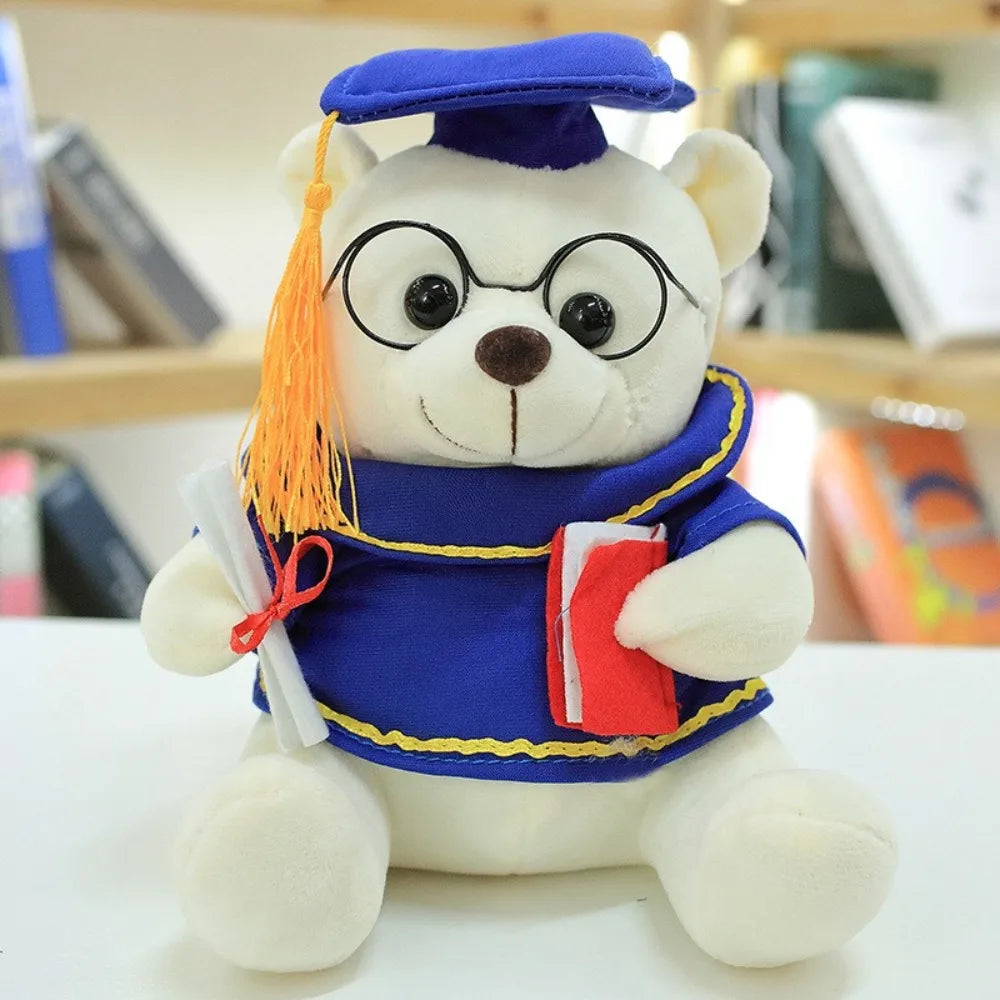 Graduation Gift - Doctor Bear Plush Toy with Glasses & Cap