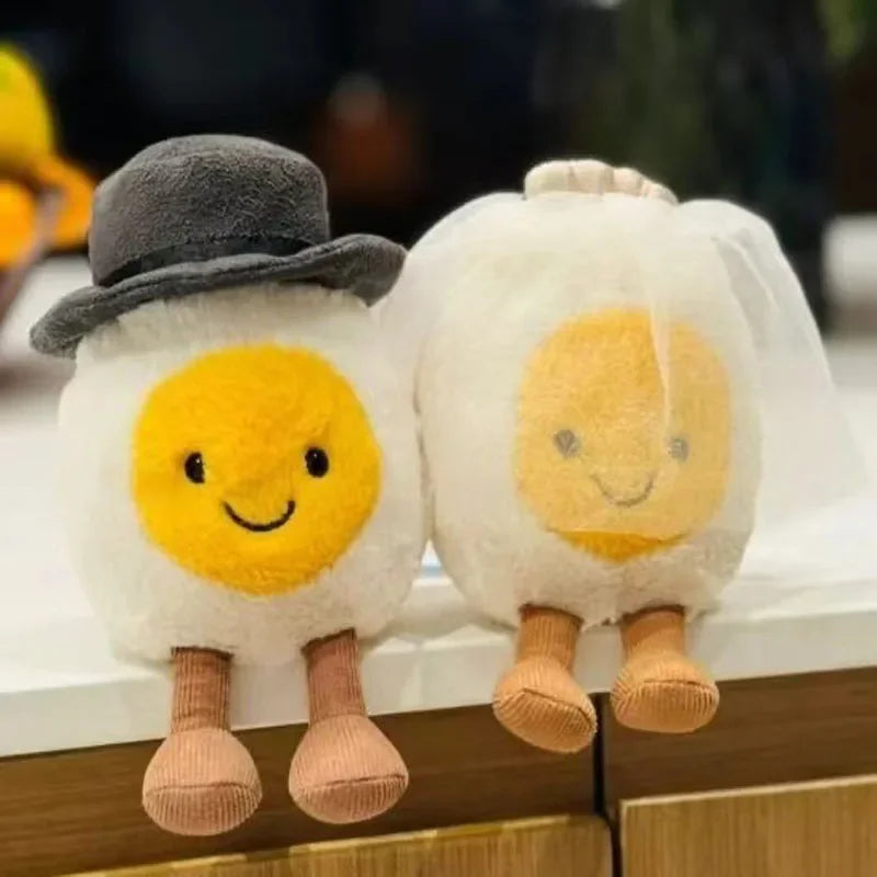 Gifts Boiled Eggs Fashion Creative Wedding Pendant And Lovely Smile Happy Doll Wedding Gifts Home Decoration Holiday Kids Gift
