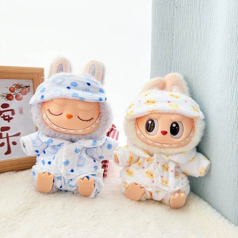 Labubu Clothes Cute Pajamas three piece to suit 15cm/17cm V1 V2 V3 - LaBuBus Monster