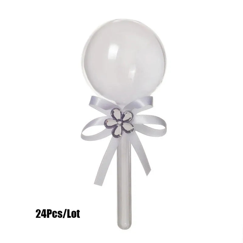 Wedding Gift Boxes for Guests, Plastic Candy Box, Cute Lollipop Shape, Candy Boxes, Party Favors, Candy Holders, Gift Boxes, 24P