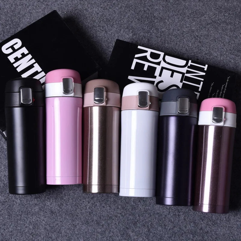 Personalized Laser Engraved Water Bottle – Insulated Stainless Steel 500ml with flip lockable lid