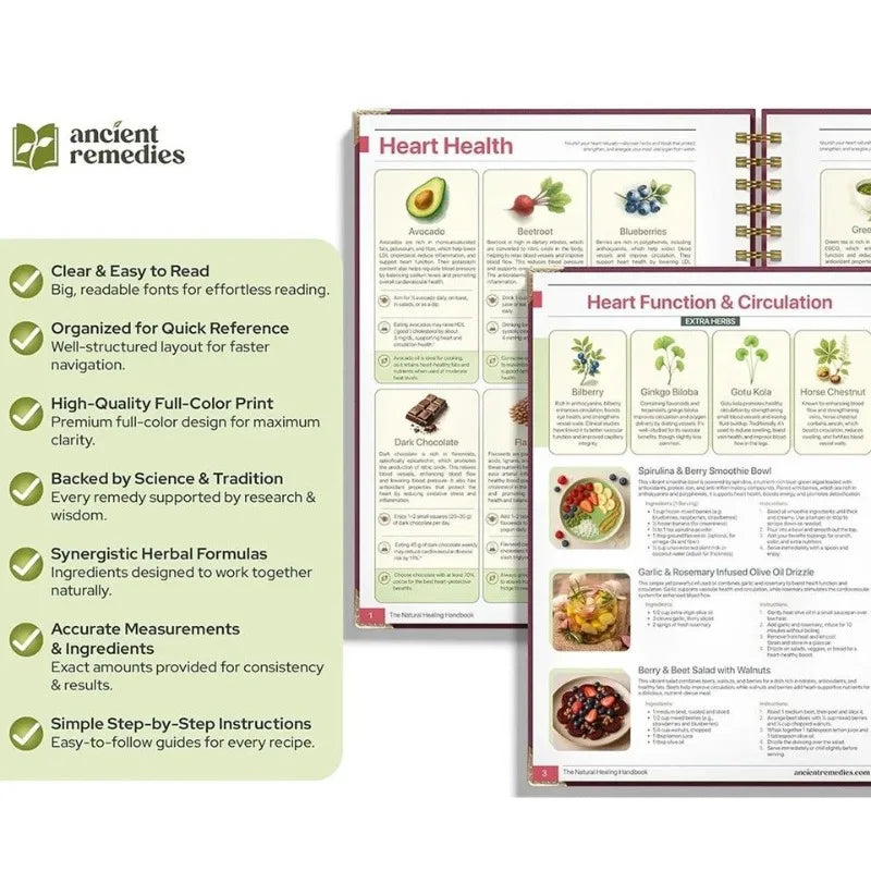 The Natural Healing Handbook - Herbal Remedies and Natural Recipes