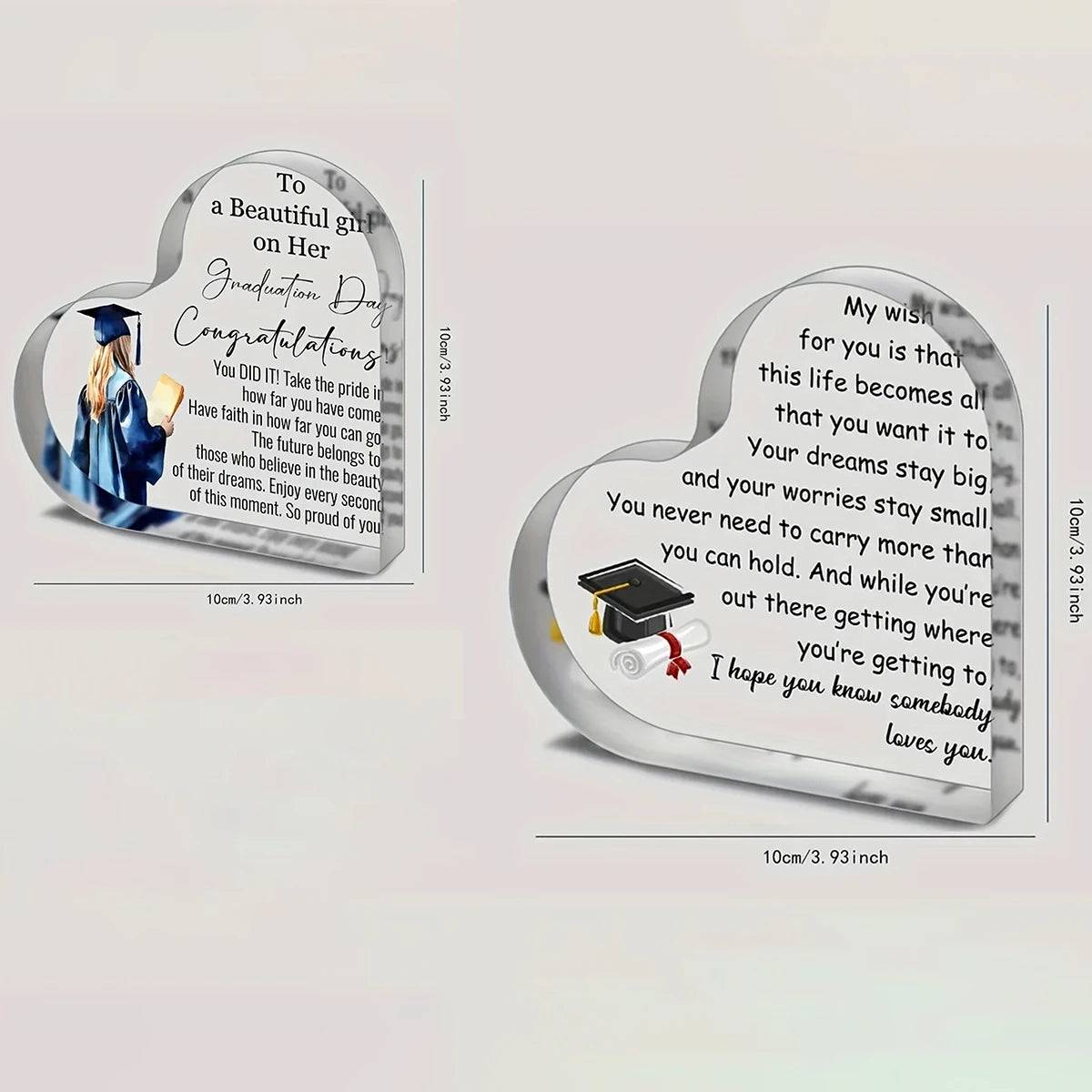 Inspirational Graduation Gift, High School College Masters Degree Doctorate Graduation Gift, Acrylic Keepsake Gift