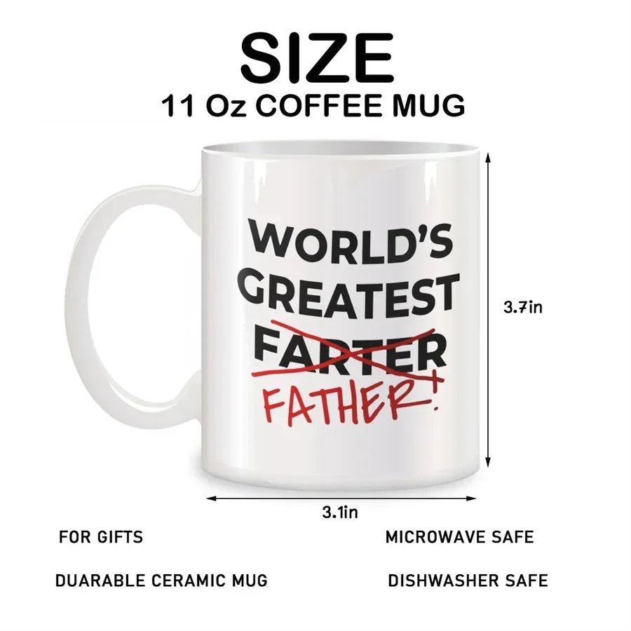 Best Farter Ever 11oz/325ml Mug – Funny Father's Day Gift from Kids