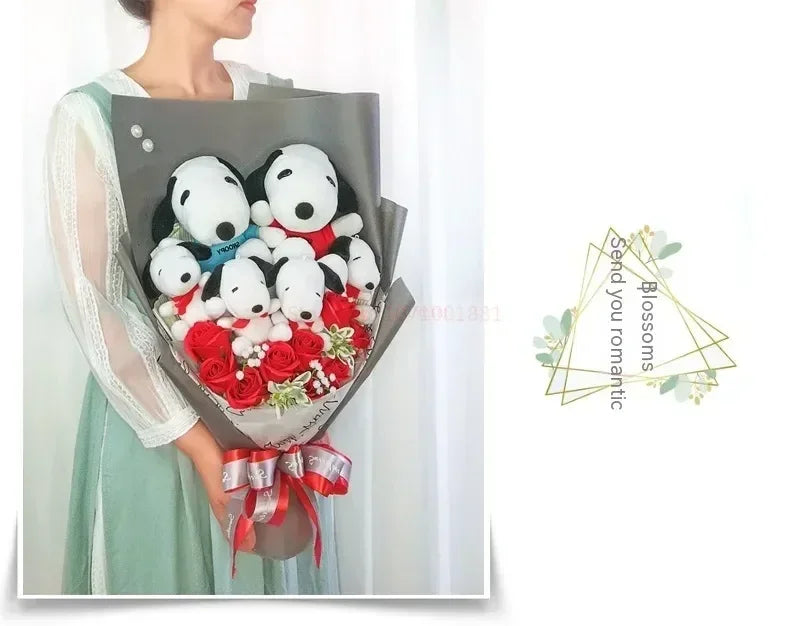 Plush Puppies Bouquet Gift - Graduation, Birthday & Mother's Day