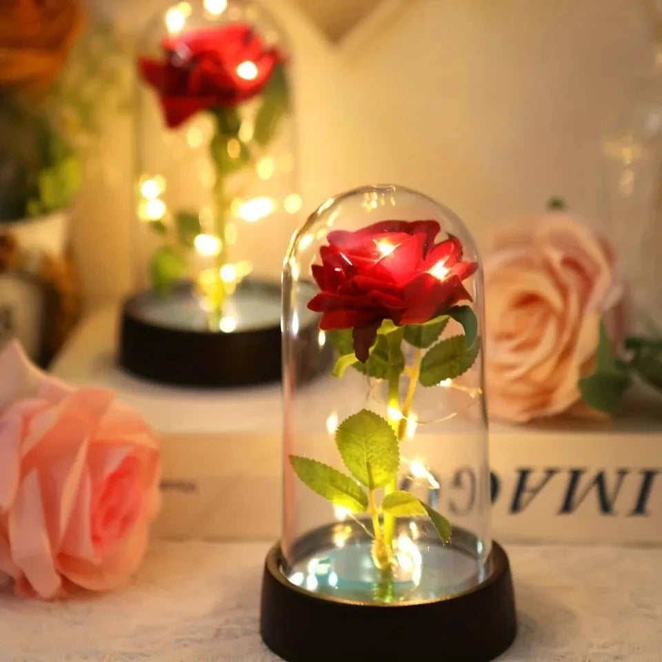 Eternal Rose Flower LED Light | Colorful Luminous Ornament For Partner Women Mom Girlfriend Wife Home Decoration