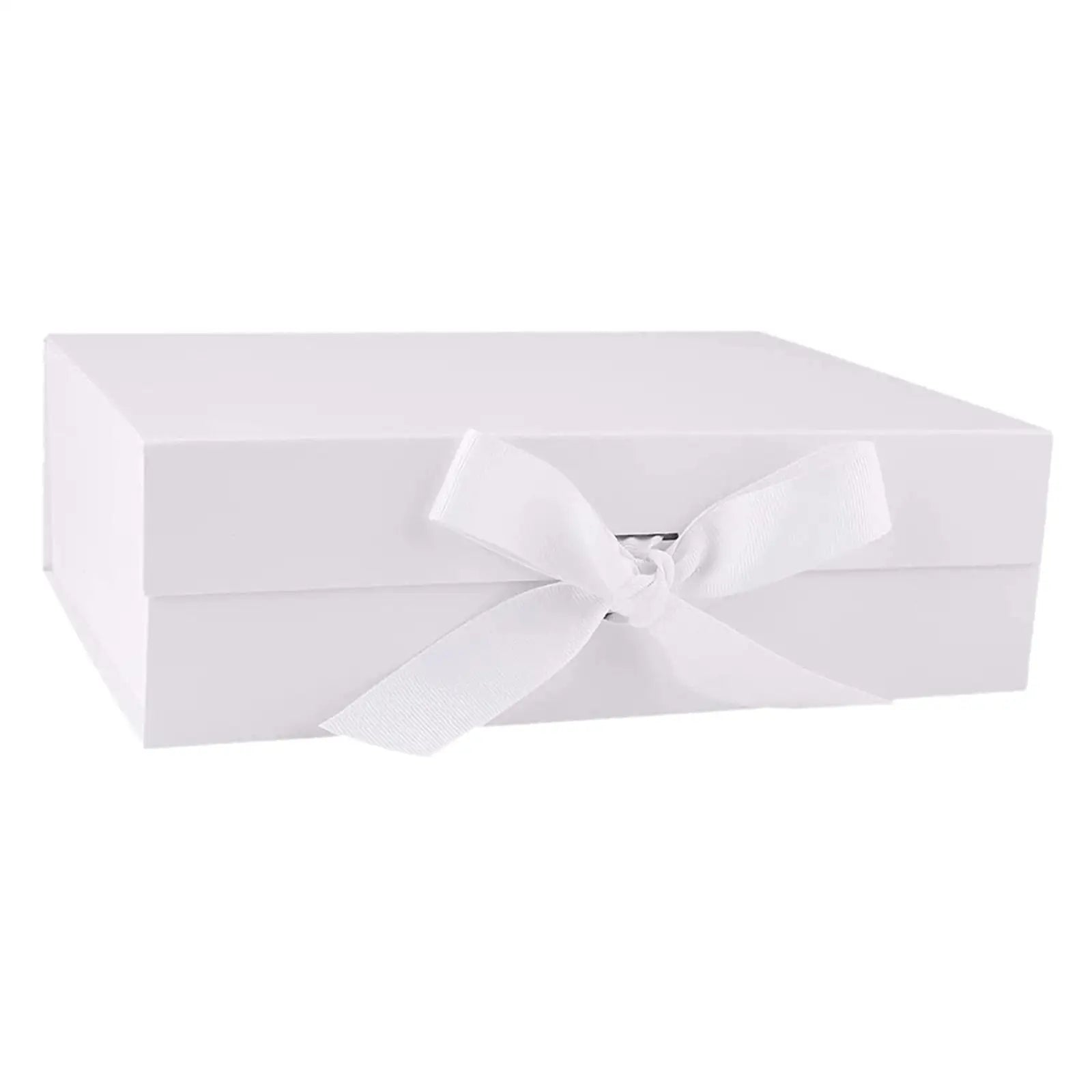 Gift Box with Ribbon - Large Reusable Box for Weddings & Special Occasions