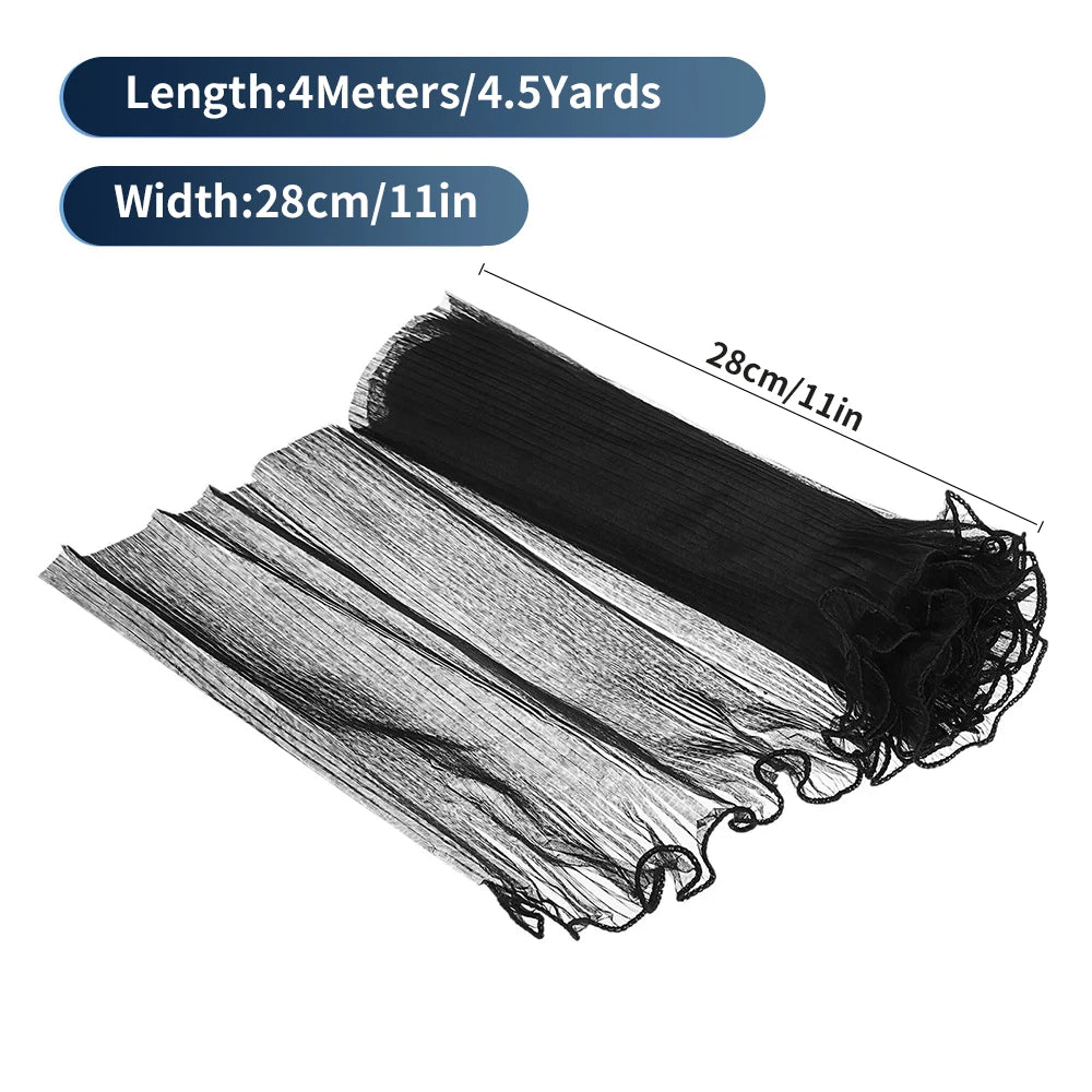 White Floral Packaging for Bouquets  Including Decorative Mesh Wrapping Paper, Pearl-Edged Wrapping Paper, Wrinkled Wave Mesh