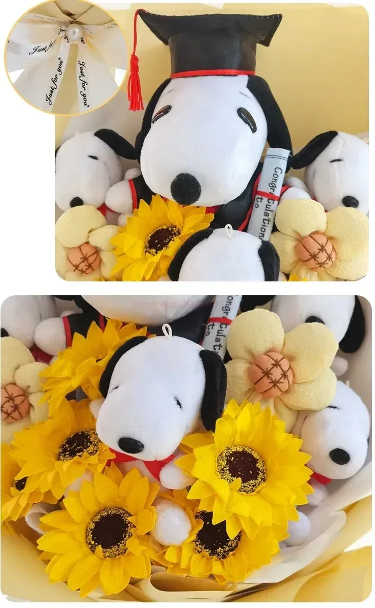 Plush Puppies Bouquet Gift - Graduation, Birthday & Mother's Day